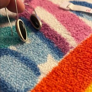 Silver and Black Kids' Earrings